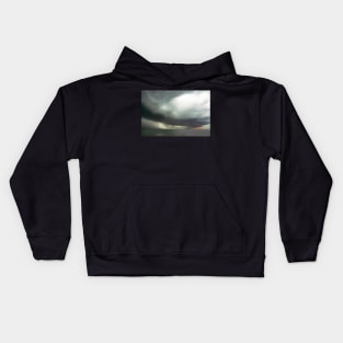 Storm clouds and rain, Black Rock Kids Hoodie